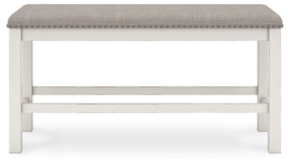 Robbinsdale Antique White 49" Counter Height Dining Bench - D642-09 - Bien Home Furniture &amp; Electronics