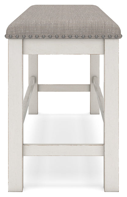 Robbinsdale Antique White 49" Counter Height Dining Bench - D642-09 - Bien Home Furniture &amp; Electronics
