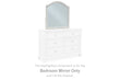 Robbinsdale Antique White Bedroom Mirror (Mirror Only) - B742-26 - Bien Home Furniture & Electronics