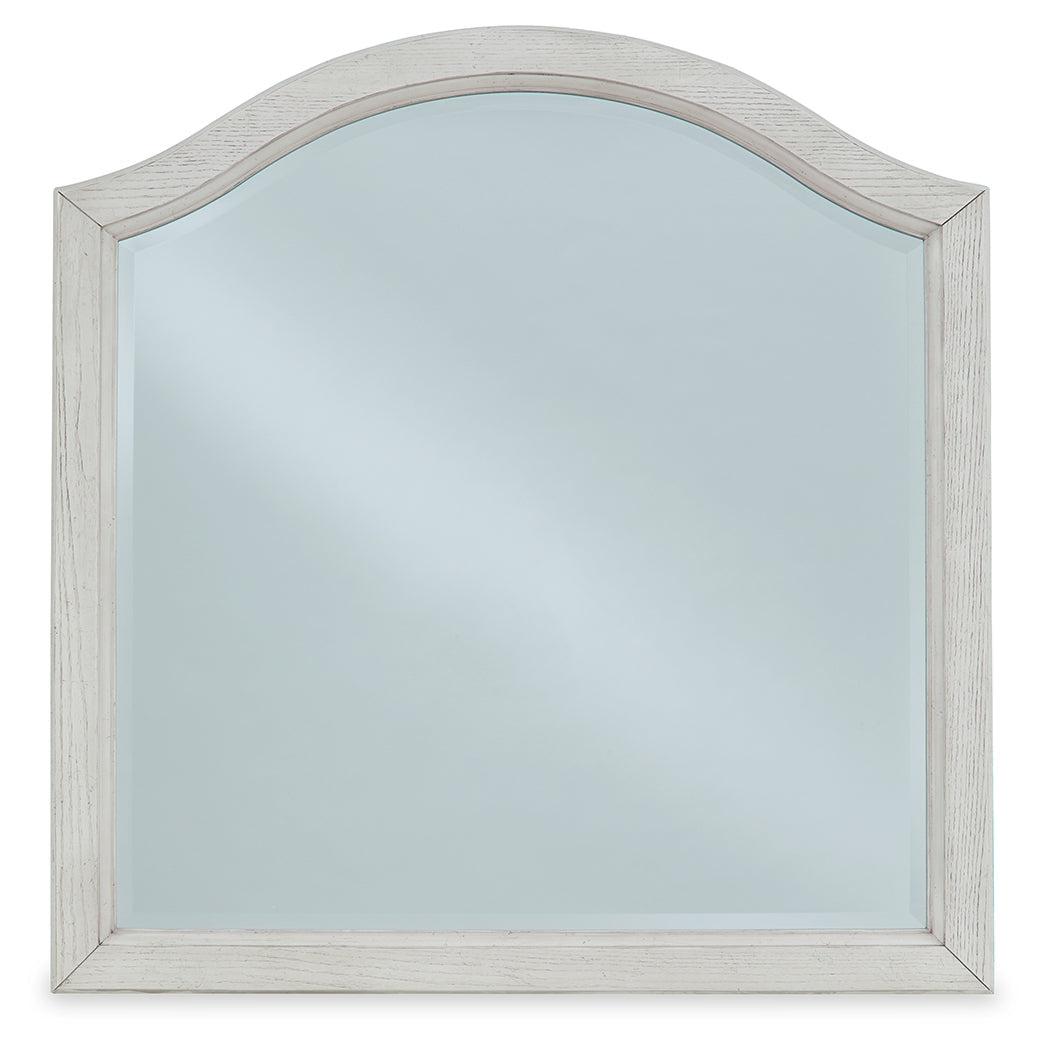 Robbinsdale Antique White Bedroom Mirror (Mirror Only) - B742-26 - Bien Home Furniture &amp; Electronics