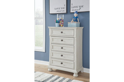 Robbinsdale Antique White Chest of Drawers - B742-45 - Bien Home Furniture &amp; Electronics