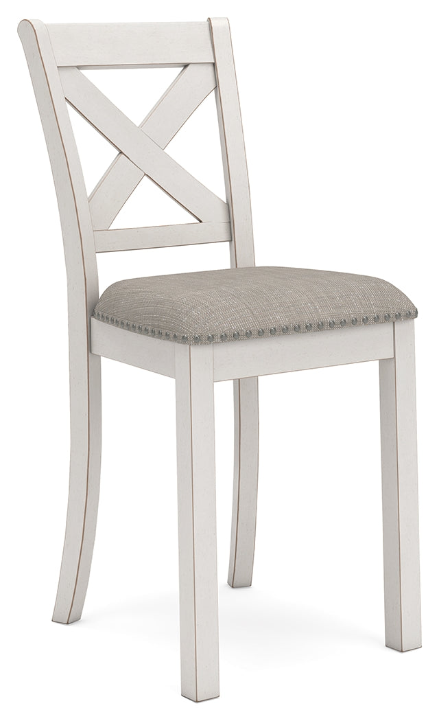 Robbinsdale Antique White Counter Height Barstool, Set of 2 - D642-124 - Bien Home Furniture &amp; Electronics