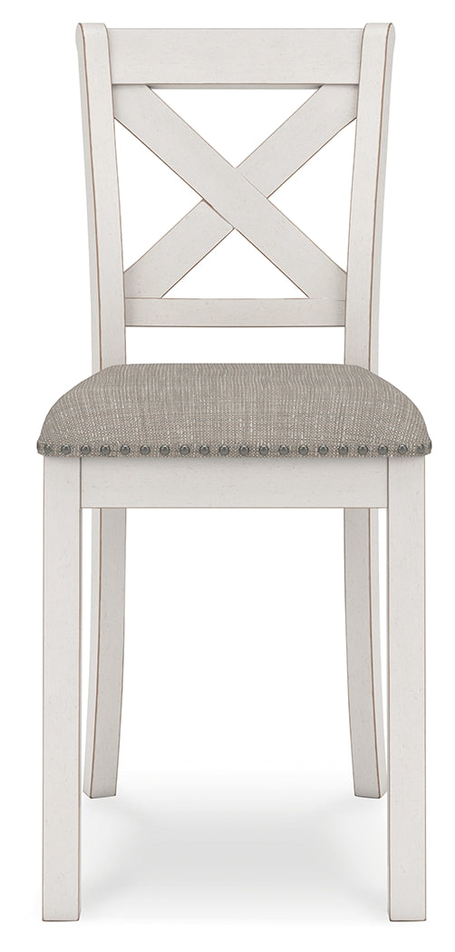 Robbinsdale Antique White Counter Height Barstool, Set of 2 - D642-124 - Bien Home Furniture &amp; Electronics