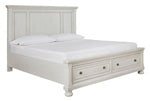 Robbinsdale Antique White King/California King Storage Footboard - B742-76 - Bien Home Furniture &amp; Electronics