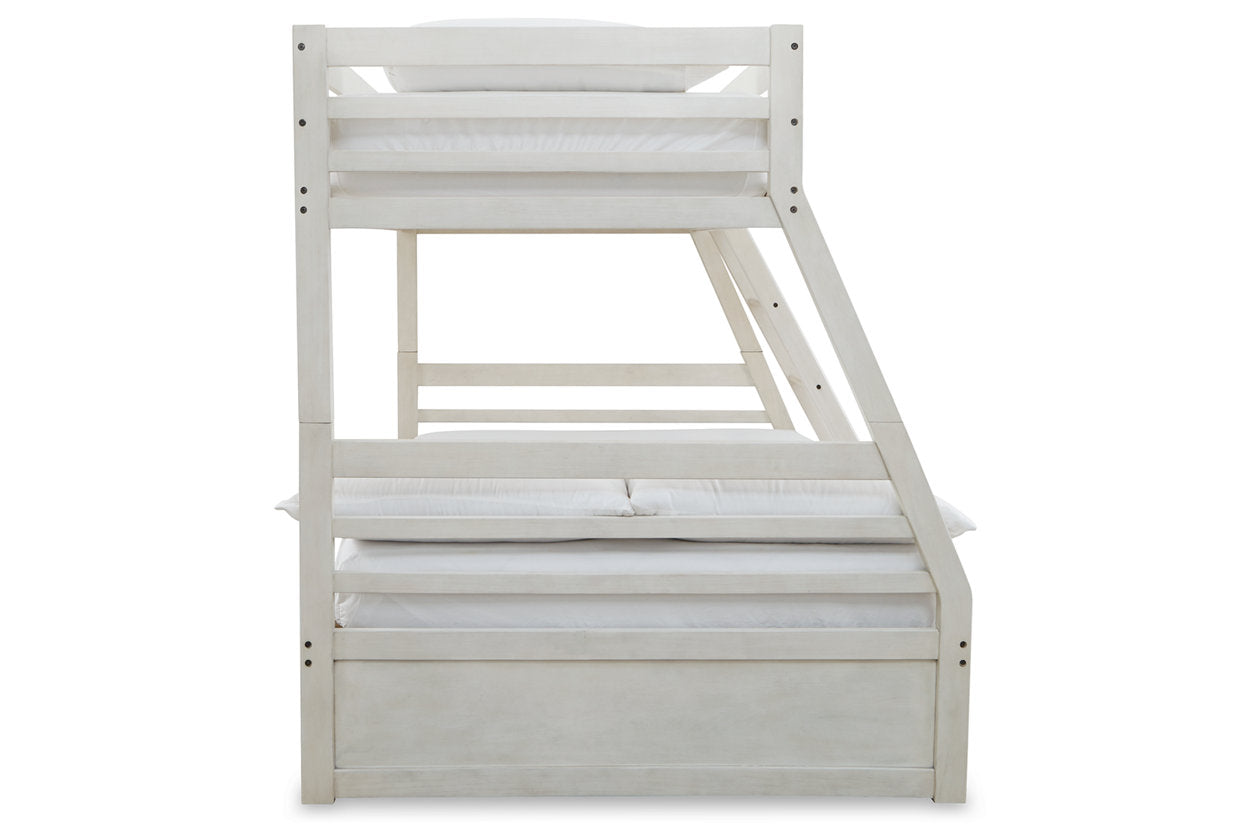 Robbinsdale Antique White Twin over Full Bunk Bed - SET | B742-58P | B742-58R - Bien Home Furniture &amp; Electronics