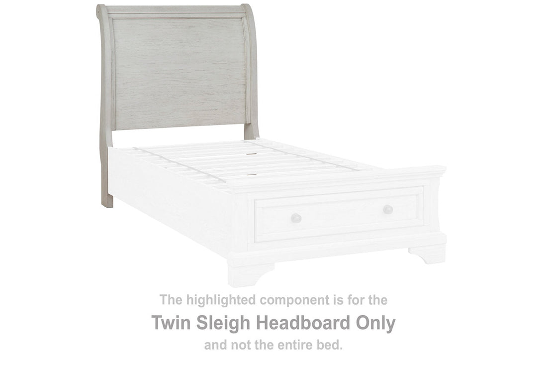 Robbinsdale Antique White Twin Sleigh Headboard - B742-53 - Bien Home Furniture &amp; Electronics