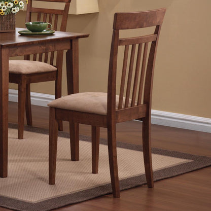 Robles 5-Piece Dining Set Chestnut/Tan - 150430 - Bien Home Furniture &amp; Electronics