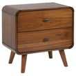Robyn 2-Drawer Nightstand Dark Walnut - 205132 - Bien Home Furniture & Electronics