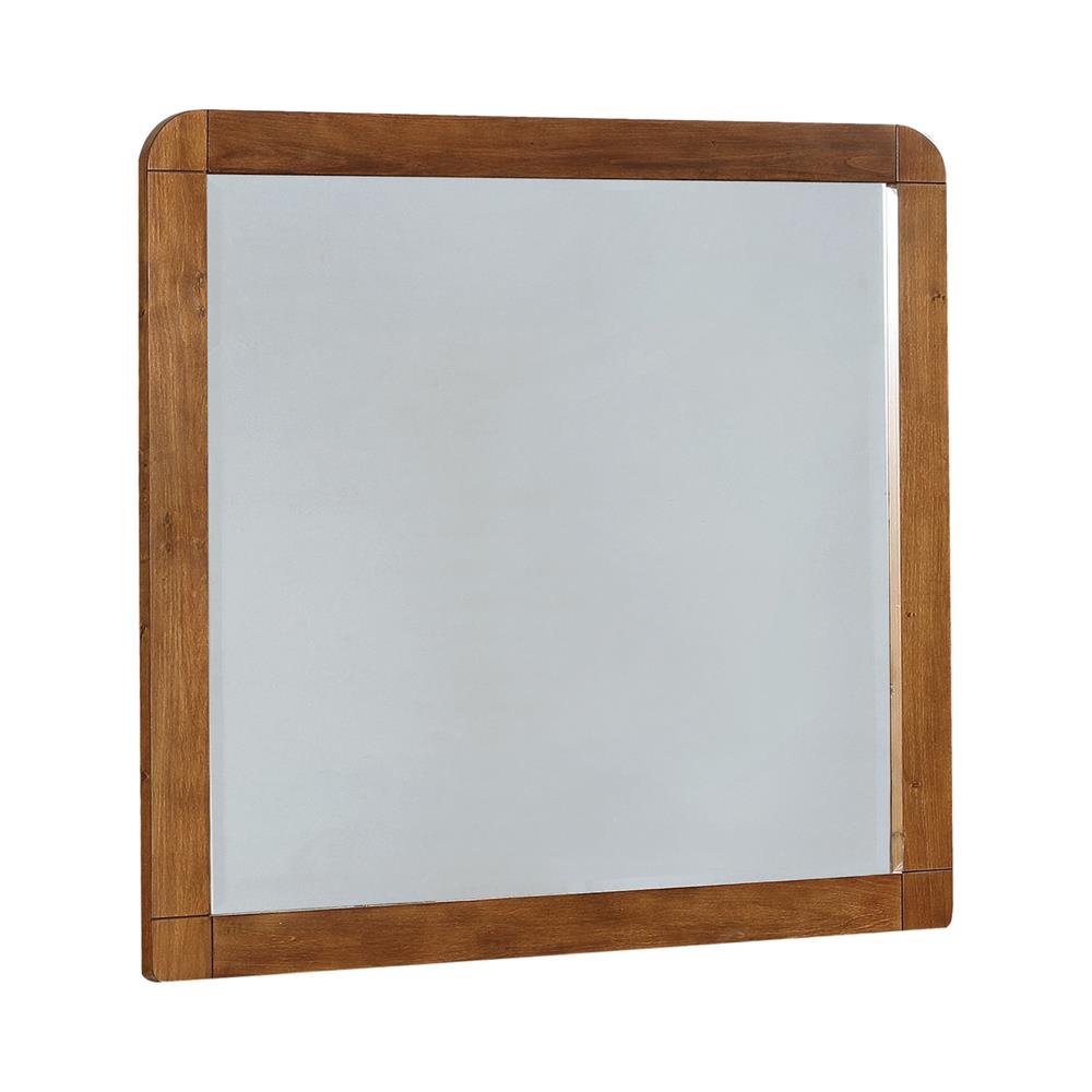 Robyn Dark Walnut Rectangular Mirror - 205134 - Bien Home Furniture &amp; Electronics