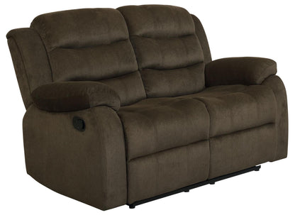 Rodman Pillow Top Arm Motion Loveseat Olive Brown - 601882 - Bien Home Furniture &amp; Electronics