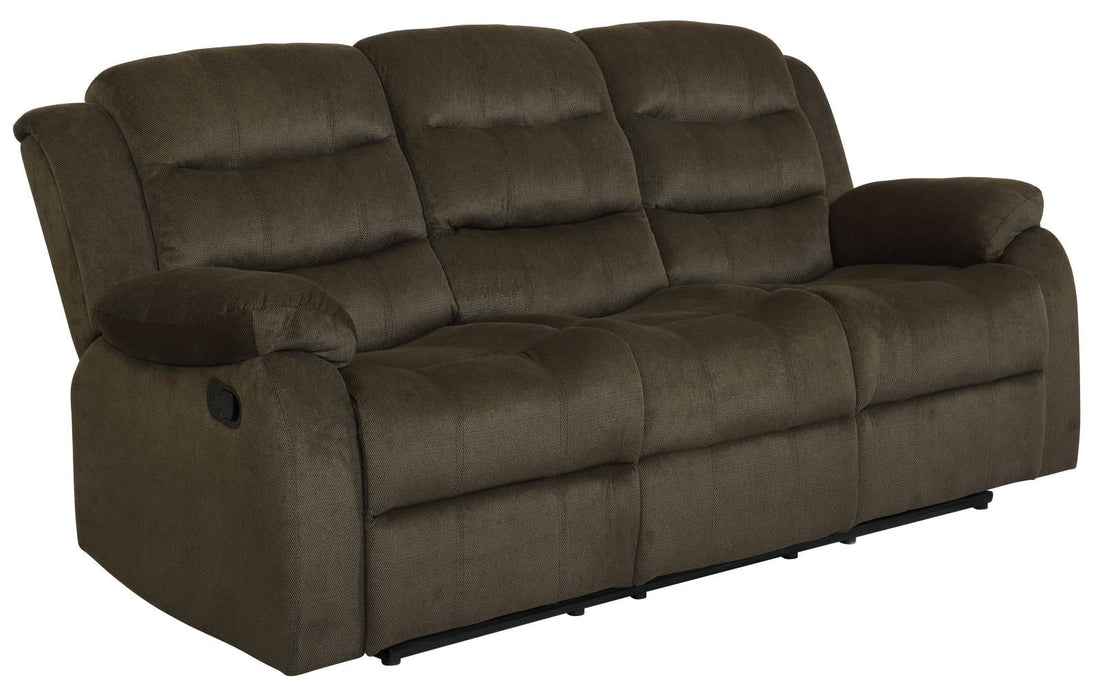 Rodman Pillow Top Arm Motion Sofa Olive Brown - 601881 - Bien Home Furniture &amp; Electronics