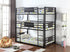 Rogen Dark Bronze Twin Triple Bunk Bed - 460394T - Bien Home Furniture & Electronics