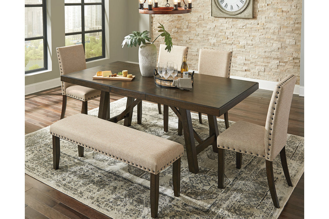 Rokane Brown Dining Extension Table - D397-35 - Bien Home Furniture &amp; Electronics