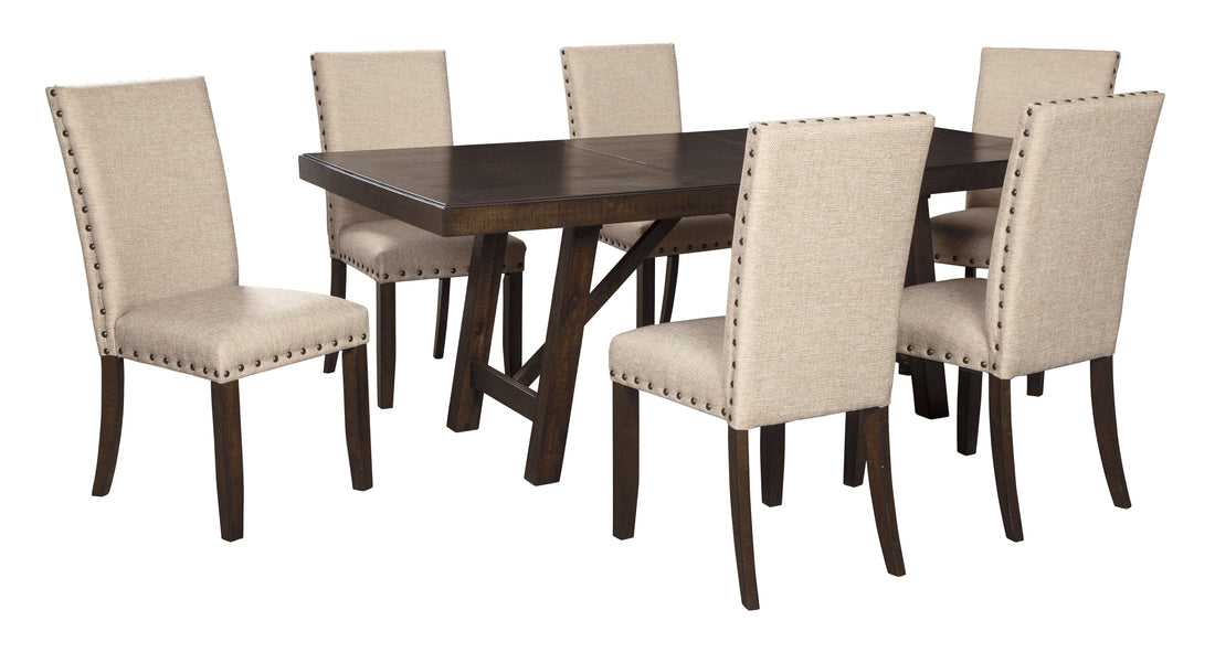 Rokane Brown Rectangular Dining Set - SET | D397-35 | D397-02(3) - Bien Home Furniture &amp; Electronics