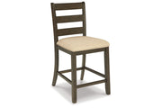 Rokane Light Brown Counter Height Chair, Set of 2 - D397-124 - Bien Home Furniture & Electronics