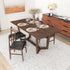 Rolda Walnut Dining Set with 4 Winston Leather Chairs - MDM00791 - Bien Home Furniture & Electronics