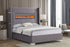 Romance Gray Platform Bed Queen, King *King - ROMANCE GRAY King - Bien Home Furniture & Electronics