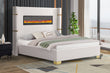 Romance White Platform Bed Queen, King *King - ROMANCE WHITE King - Bien Home Furniture & Electronics