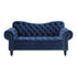 Rosalie Navy Blue Velvet Loveseat - 9330BU-2 - Bien Home Furniture & Electronics