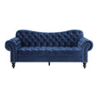 Rosalie Navy Blue Velvet Sofa - 9330BU-3 - Bien Home Furniture & Electronics
