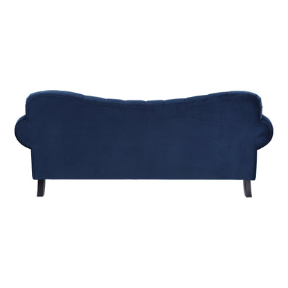 Rosalie Navy Blue Velvet Sofa - 9330BU-3 - Bien Home Furniture &amp; Electronics