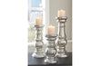 Rosario Silver Finish Candle Holder, Set of 3 - A2000249 - Bien Home Furniture & Electronics