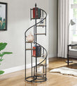 Roseglen Rustic Brown/Black 8-Shelf Staircase Bookcase - 805675 - Bien Home Furniture & Electronics