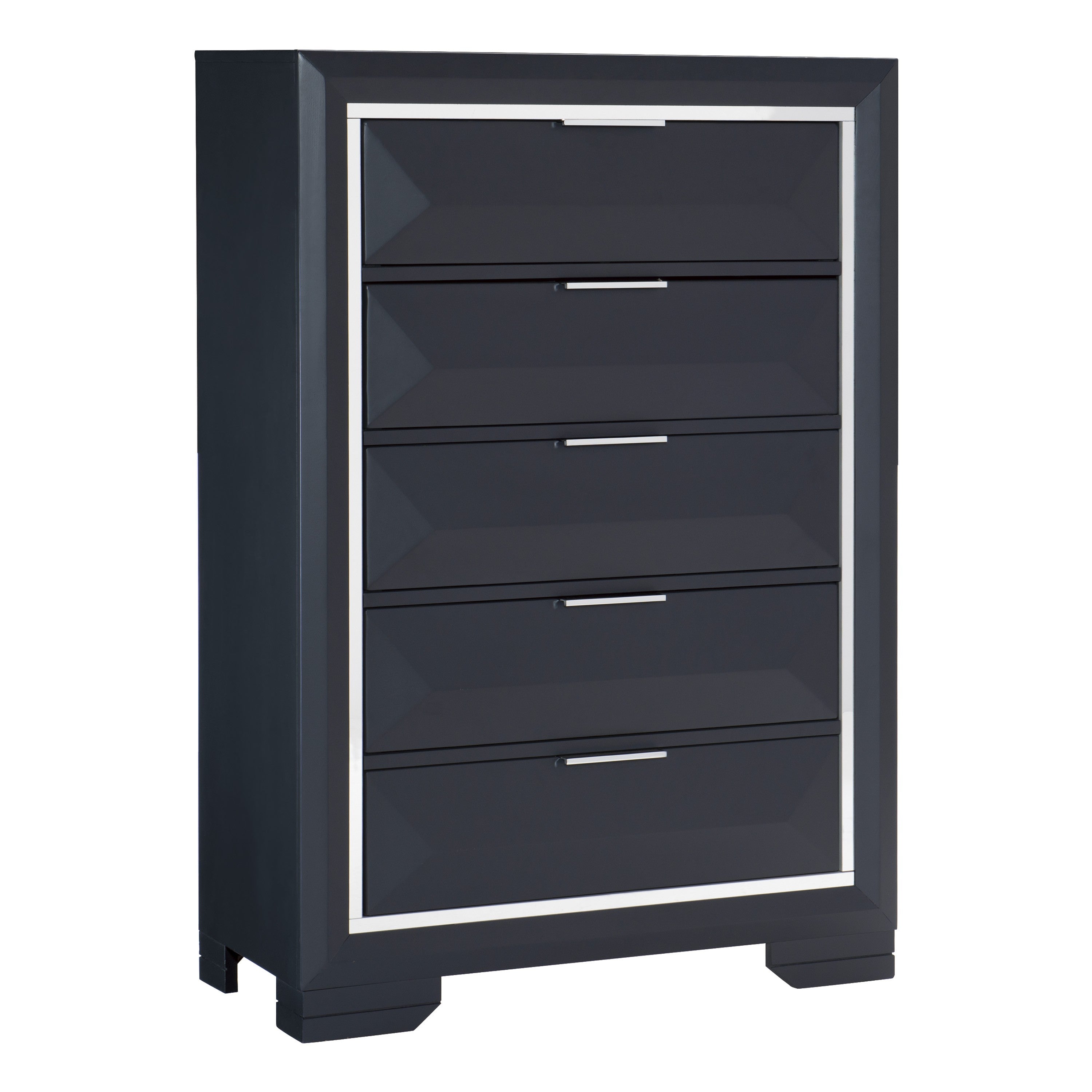 Rosemont Midnight Blue Chest - 1553-9 - Bien Home Furniture &amp; Electronics