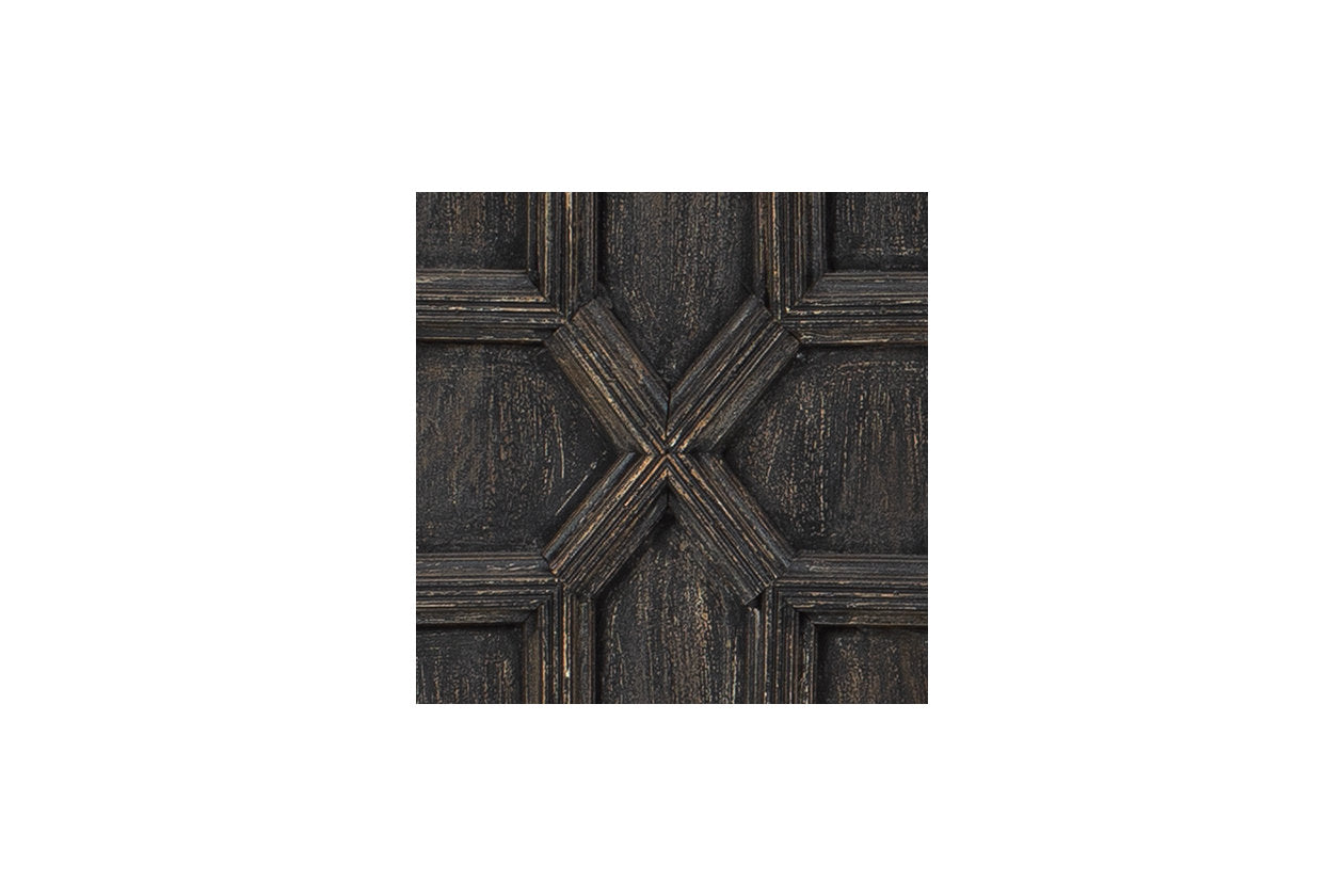 Roseworth Distressed Black Accent Cabinet - A4000309 - Bien Home Furniture &amp; Electronics