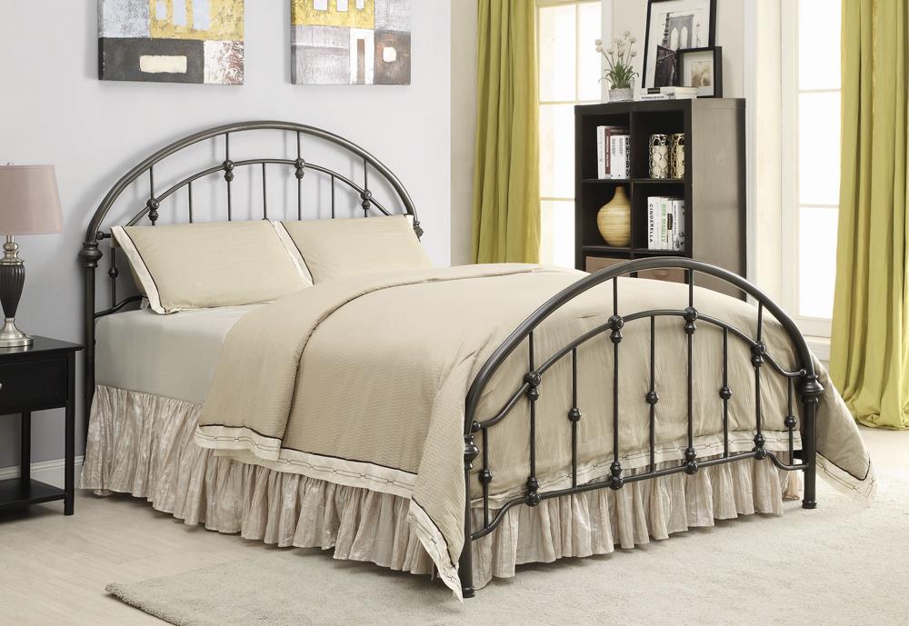 Rowan Eastern King Bed Dark Bronze - 300407KE - Bien Home Furniture &amp; Electronics