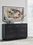Rowanbeck Black Dresser - B821-31 - Bien Home Furniture & Electronics