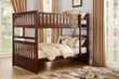 Rowe Dark Cherry Full/Full Bunk Bed - SET | B2013FFDC-1 | B2013FFDC-2 | B2013FFDC-SL - Bien Home Furniture & Electronics