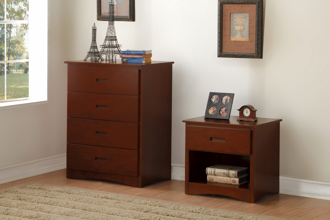 Rowe Dark Cherry Nightstand - B2013DC-4 - Bien Home Furniture &amp; Electronics