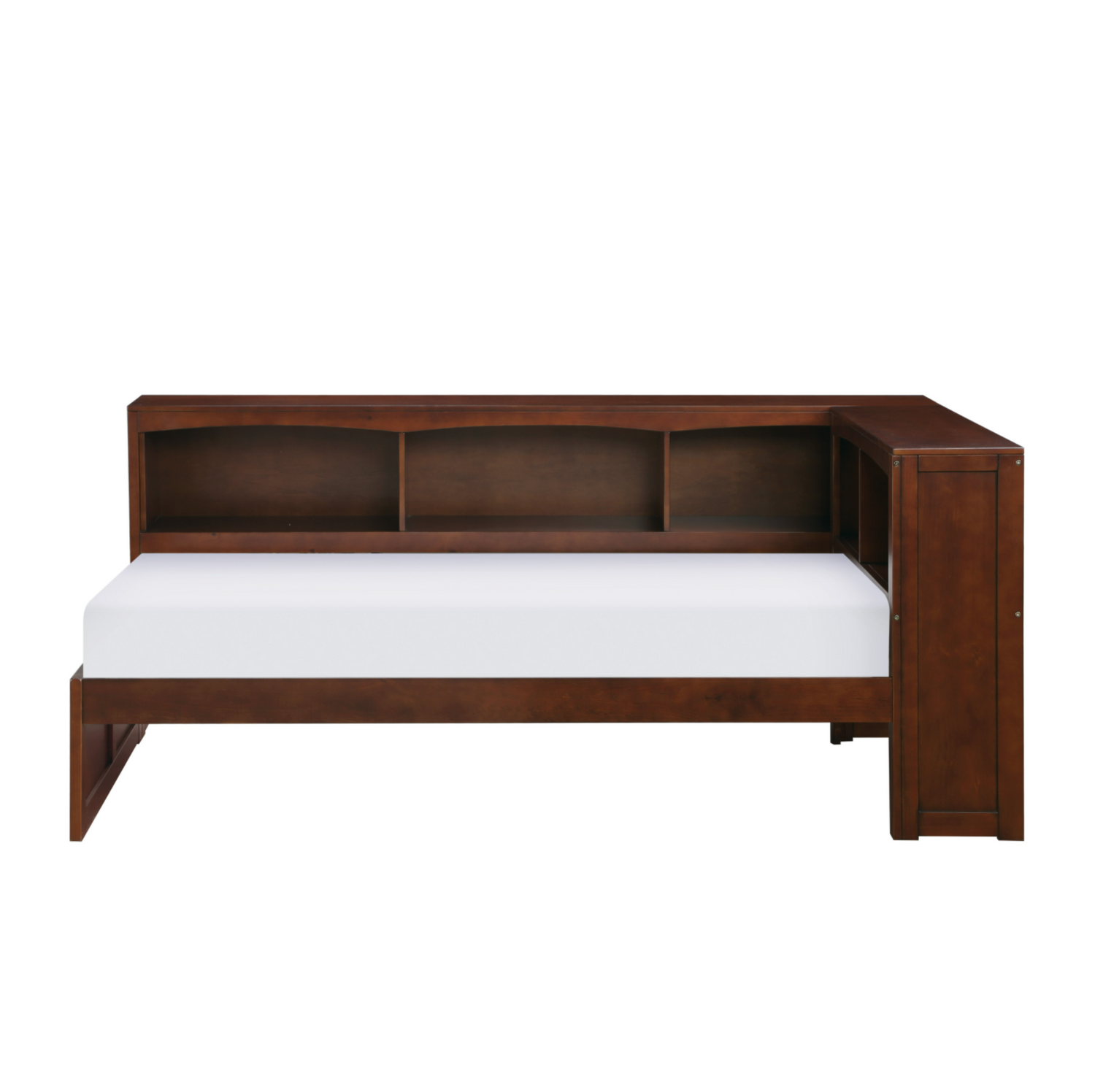 Rowe Dark Cherry Twin Bookcase Corner Bed - SET | B2013BCDC-1 | B2013BCDC-2 | B2013BCDC-BC - Bien Home Furniture &amp; Electronics