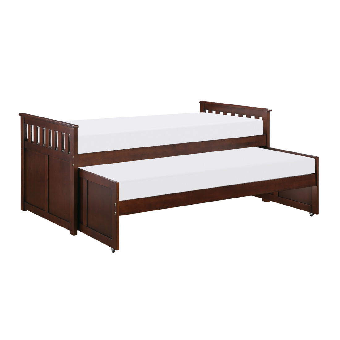 Rowe Dark Cherry Twin/Twin Bed - SET | B2013RTDC-1 | B2013RTDC-2 | B2013RTDC-SL - Bien Home Furniture &amp; Electronics