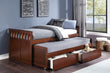 Rowe Dark Cherry Twin/Twin Bed with Storage Boxes - SET | B2013RTDC-1 | B2013RTDC-2 | B2013RTDC-SL | B2013DC-T - Bien Home Furniture & Electronics