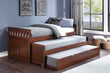Rowe Dark Cherry Twin/Twin Bed with Twin Trundle - SET | B2013RTDC-1 | B2013RTDC-2 | B2013RTDC-SL | B2013DC-R - Bien Home Furniture & Electronics