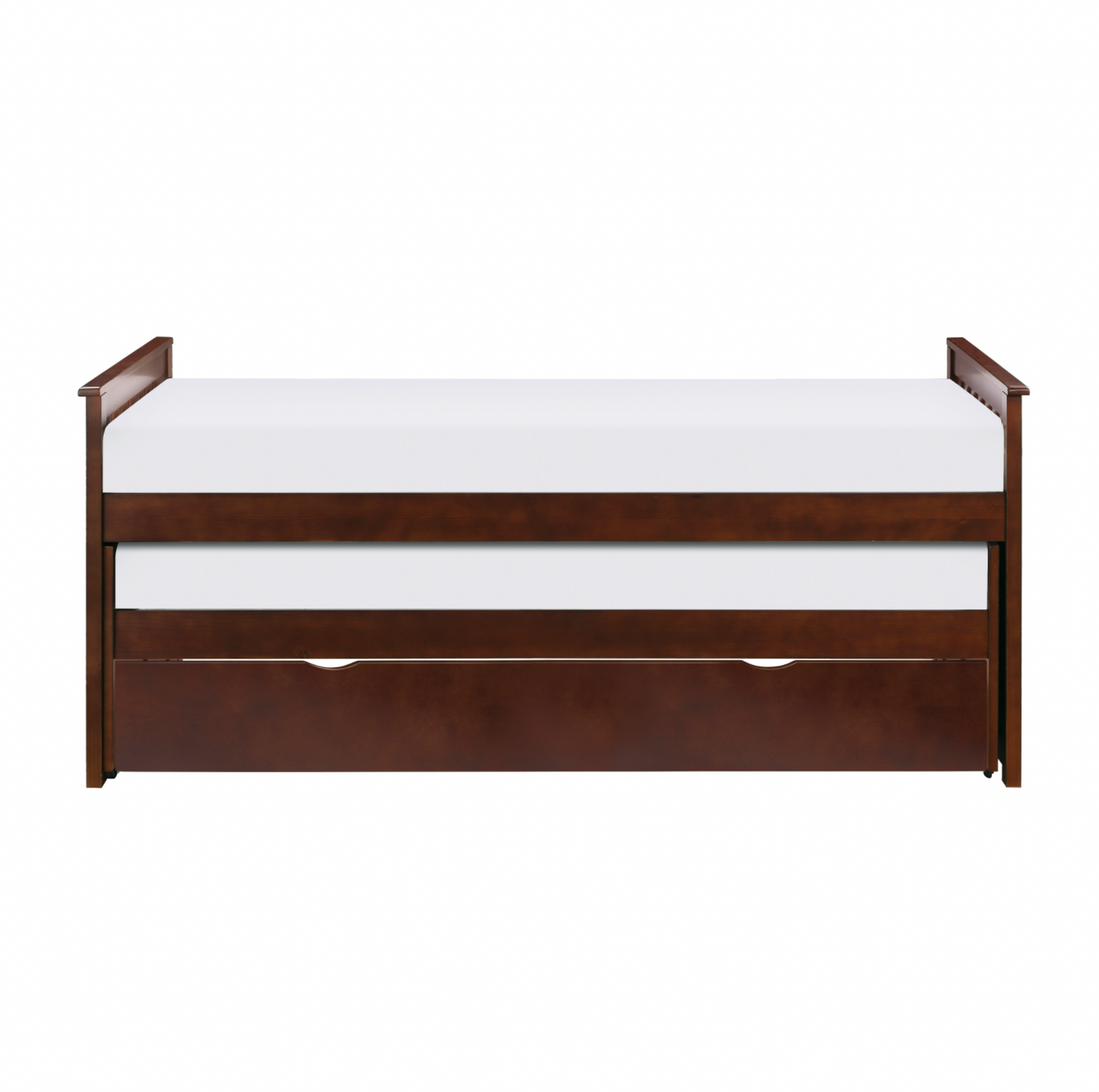 Rowe Dark Cherry Twin/Twin Bed with Twin Trundle - SET | B2013RTDC-1 | B2013RTDC-2 | B2013RTDC-SL | B2013DC-R - Bien Home Furniture &amp; Electronics