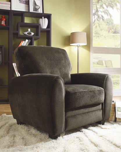 Rubin Chocolate Faux Leather Chair - 9734CH-1 - Bien Home Furniture &amp; Electronics