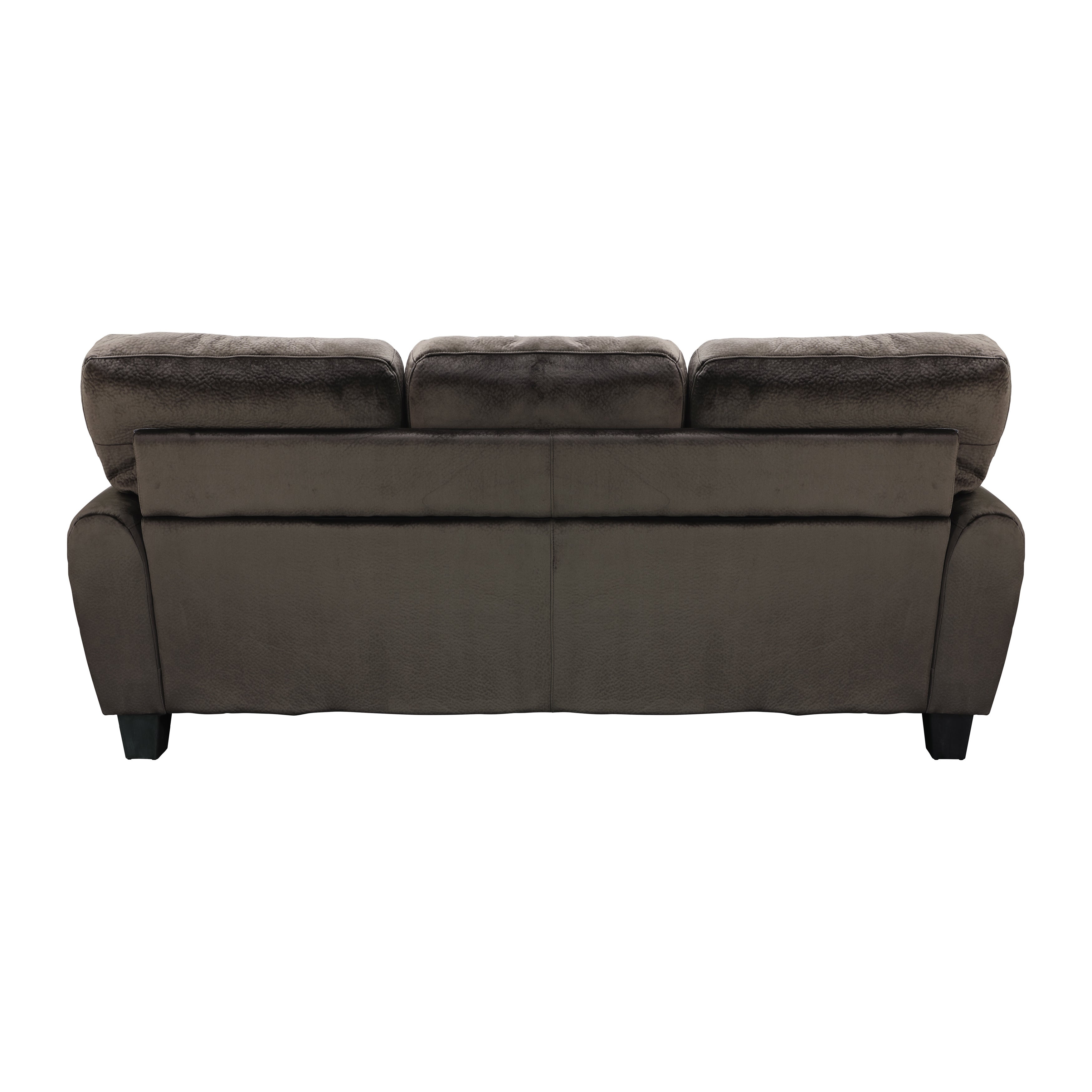 Rubin Chocolate Faux Leather Sofa - 9734CH-3 - Bien Home Furniture &amp; Electronics