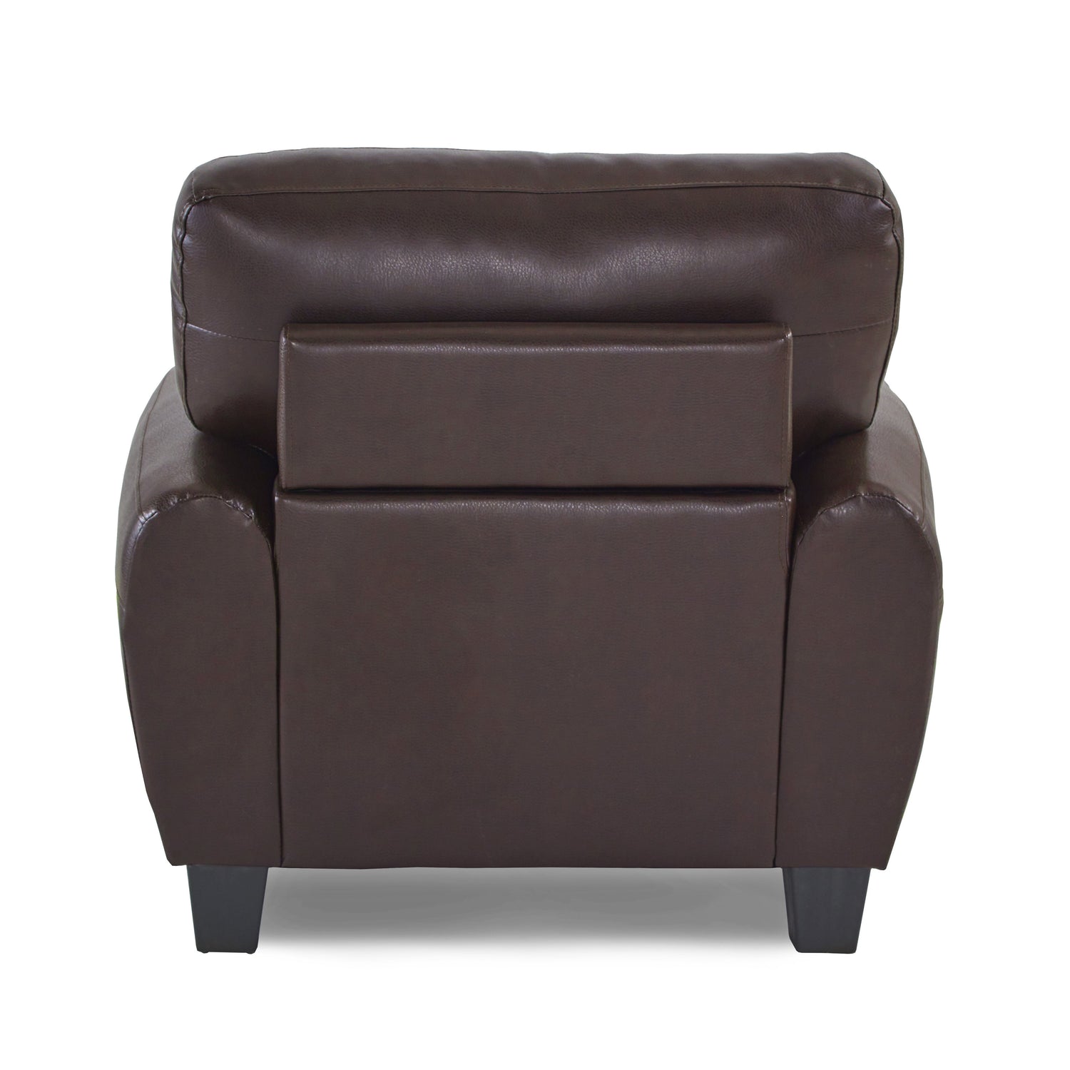 Rubin Dark Brown Faux Leather Chair - 9734DB-1 - Bien Home Furniture &amp; Electronics