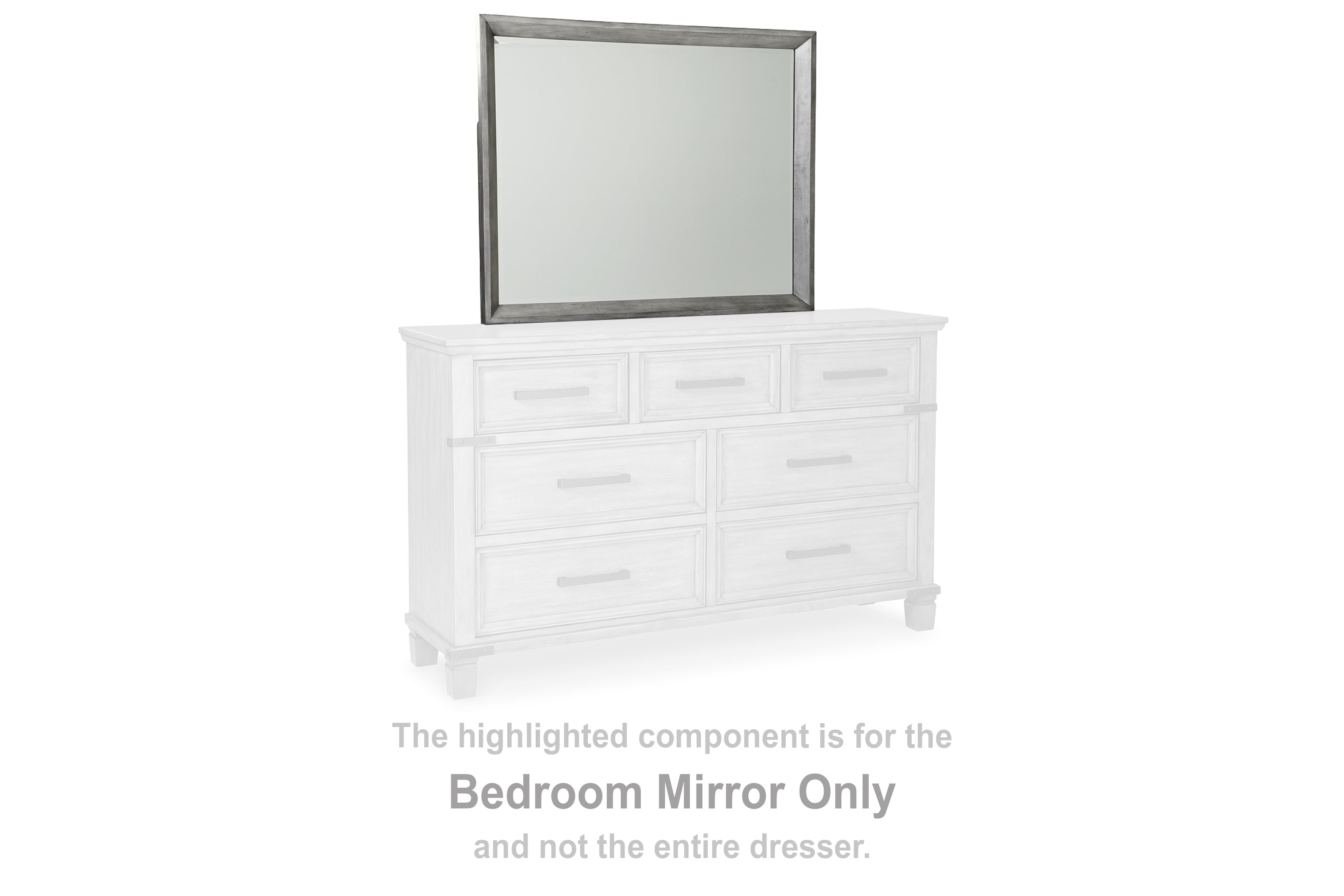 Russelyn Gray Bedroom Mirror (Mirror Only) - B772-36 - Bien Home Furniture &amp; Electronics