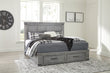 Russelyn Gray King Storage Bed - SET | B772-58 | B772-56S | B772-97 - Bien Home Furniture & Electronics