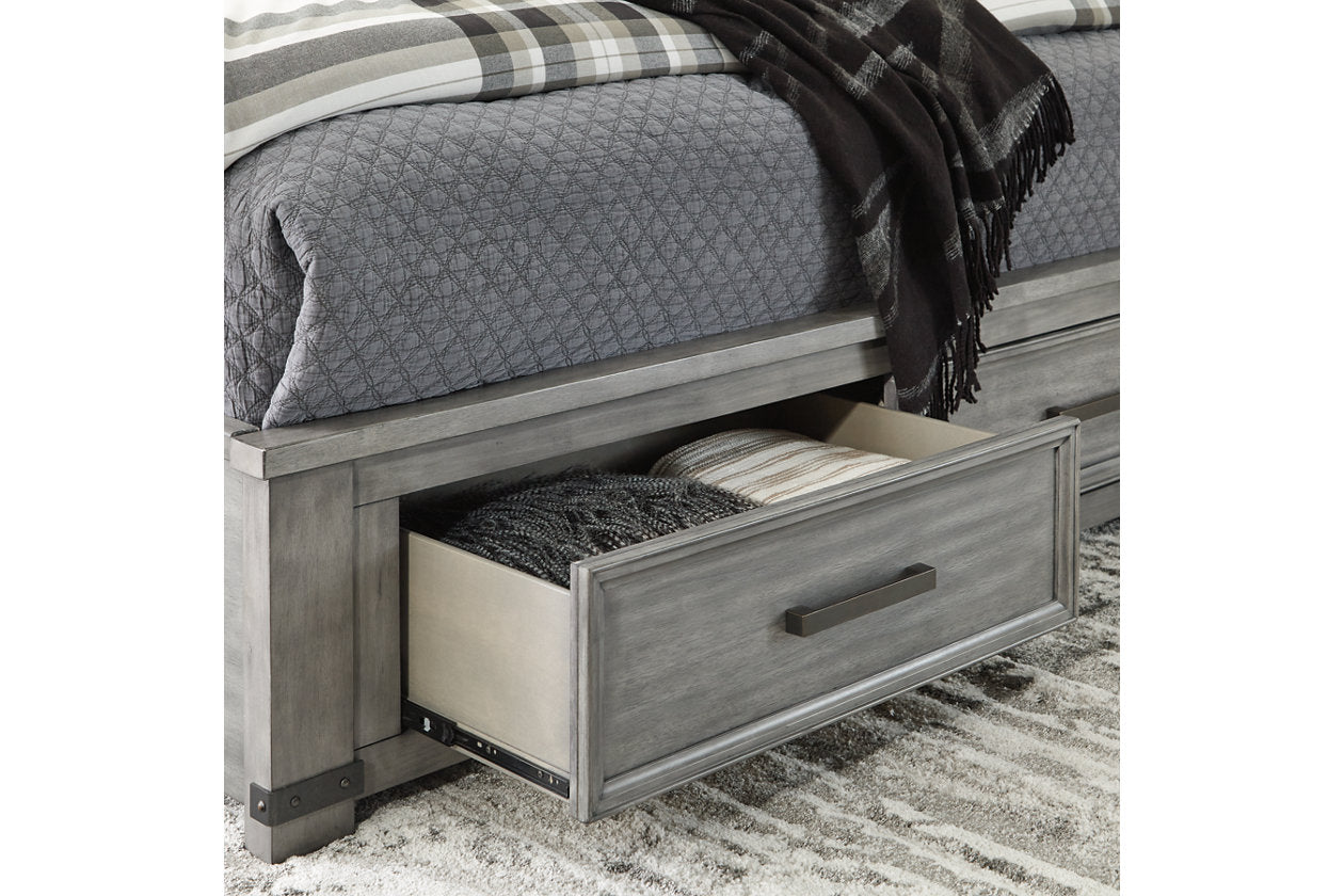 Russelyn Gray King Storage Bed - SET | B772-58 | B772-56S | B772-97 - Bien Home Furniture &amp; Electronics