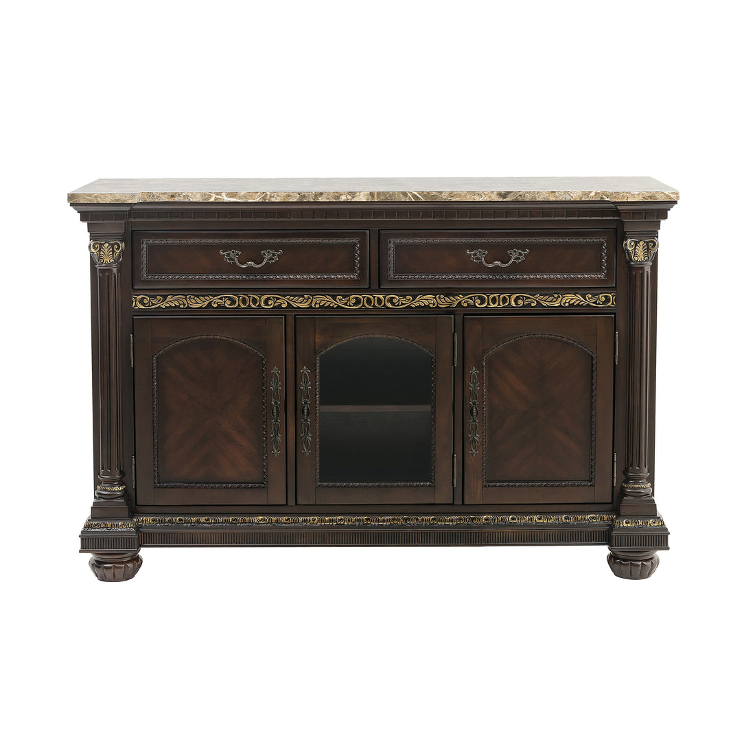 Russian Hill Warm Cherry Server - 1808-40 - Bien Home Furniture & Electronics