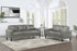 Ruth 2-piece Upholstered Track Arm Faux Leather Sofa Set Grey - 508365-S2 - Bien Home Furniture & Electronics