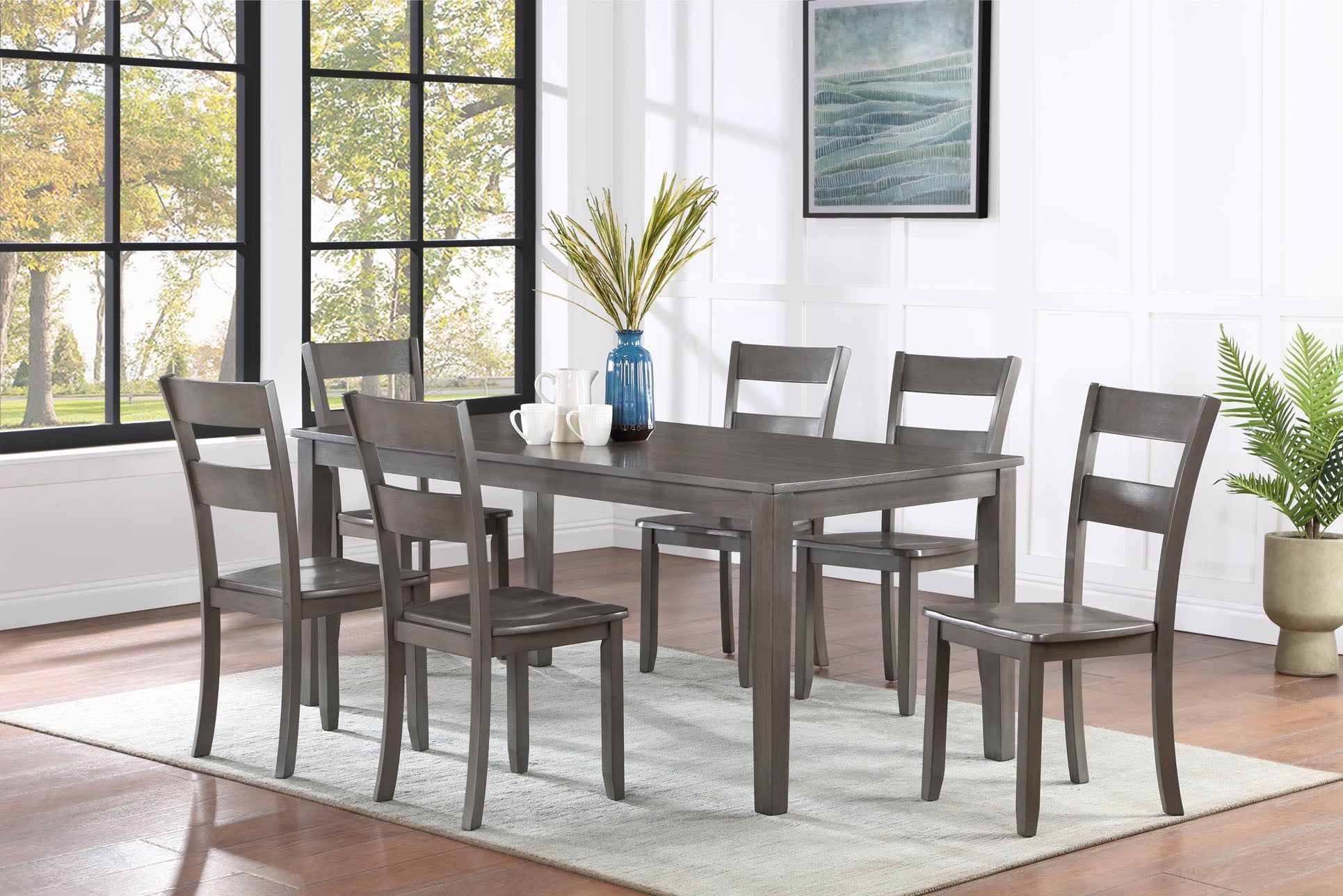 Ryan Gray Dining Set - SET | 2265T-3672 | 2265S(2) - Bien Home Furniture &amp; Electronics