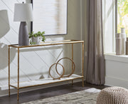Ryandale Antique Brass Finish Console Sofa Table - A4000443 - Bien Home Furniture & Electronics