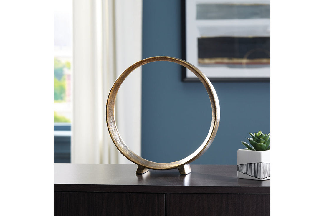 Ryandale Antique Brass Finish Sculpture, Set of 2 - A2000499 - Bien Home Furniture & Electronics