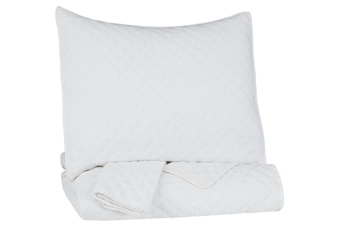 Ryter White Twin Coverlet Set - Q721001T - Bien Home Furniture &amp; Electronics
